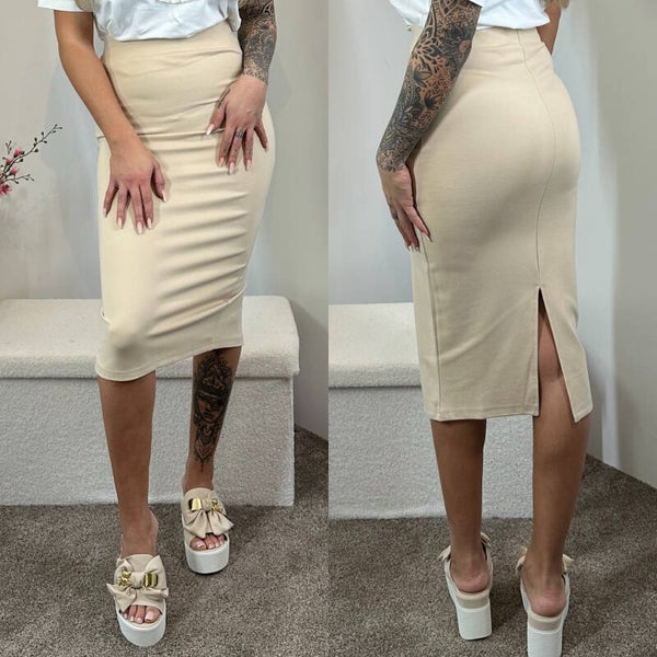 basic rok creme 19170-4
