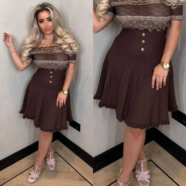 rokje buttom choco 83451