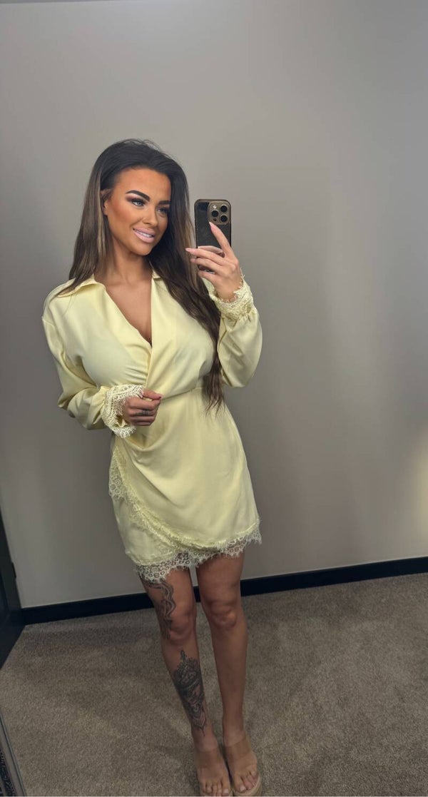 silk jurkje geel 4563