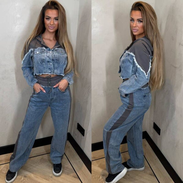 Laulia spijker/comfy grey set 0050