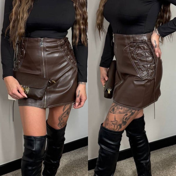 rokje bruin veter 8895