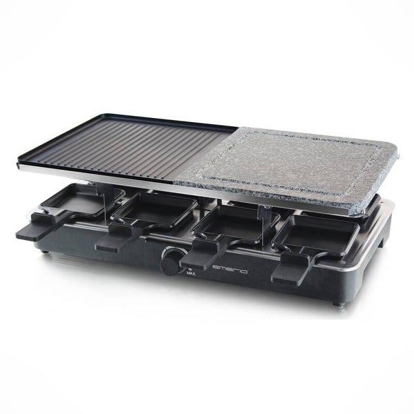 Emerio RG-110035 Raclette + 8 Pannetjes Zwart