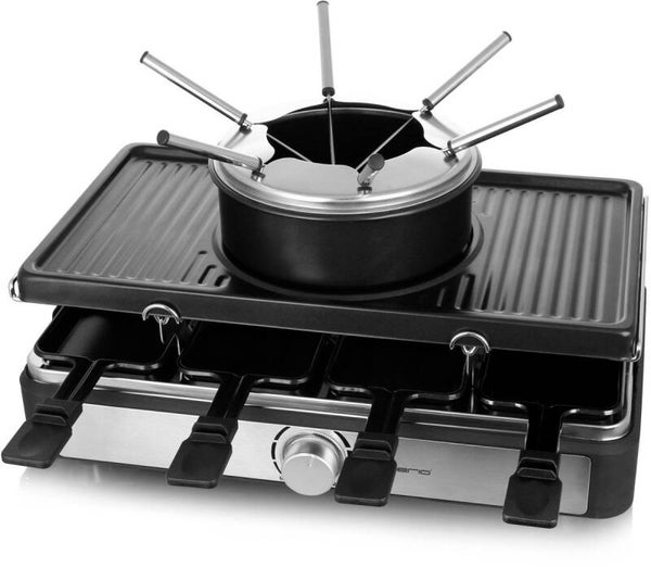 Emerio RG-124930 Gourmet en Fondue Set Zwart/RVS