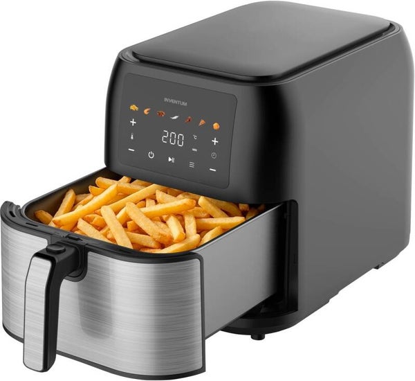 Inventum GF801HLDB Airfryer 8L 1700W Zwart/RVS