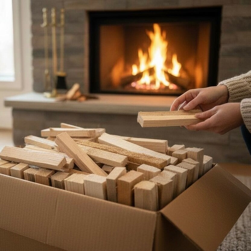 Brandhout van vuren/naaldhout