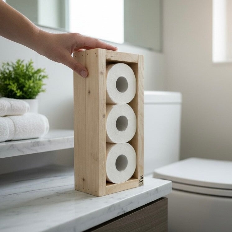 Toiletrolhouder 3-rollen staand/ophang