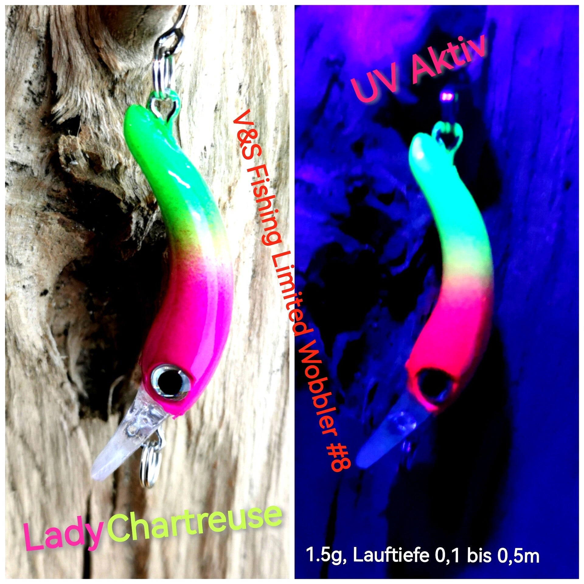 Limited Wobbler 1.5g GLOW #8