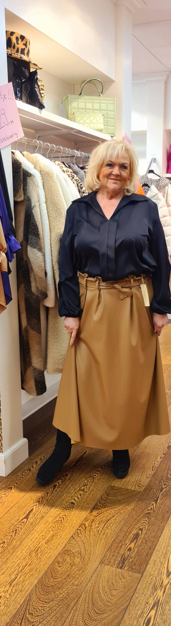 Leatherlook rok regular