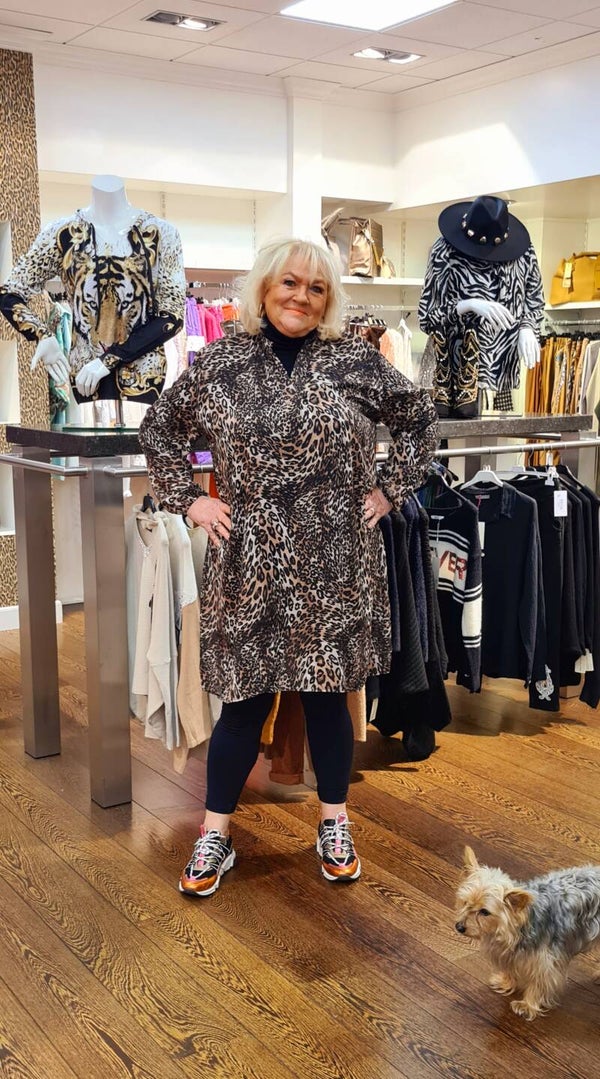 A lijn panter blouse