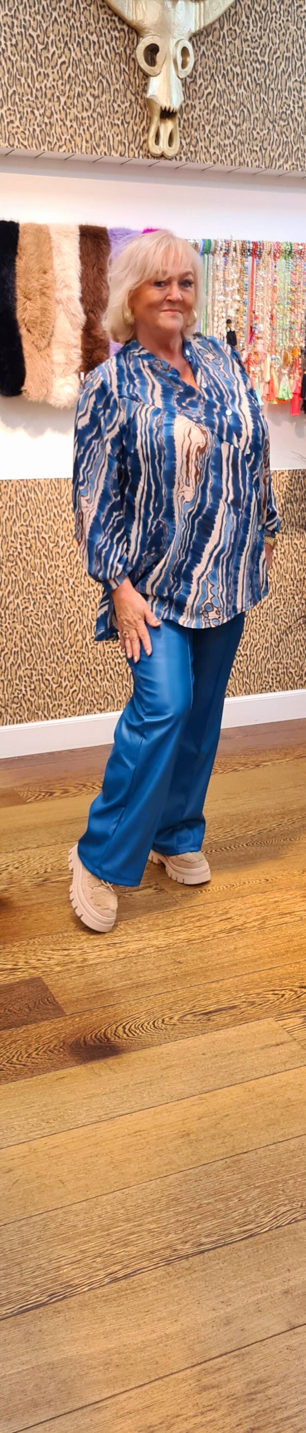 Leatherlook broek subliem