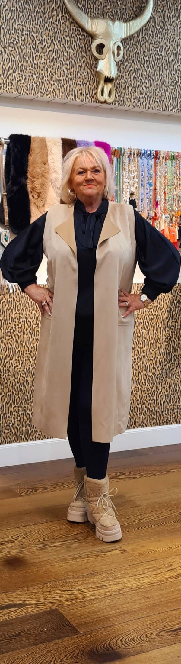 STUNTJE Gilet Suedine