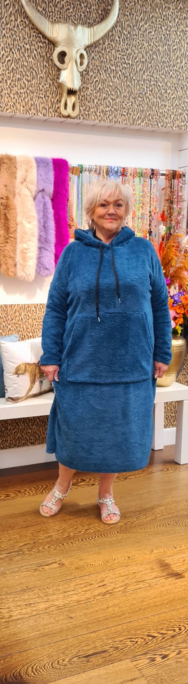 STUNTJE Fluffie huisjurk