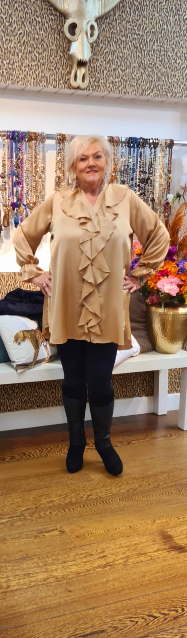 STUNTJE Roesel silky blouse