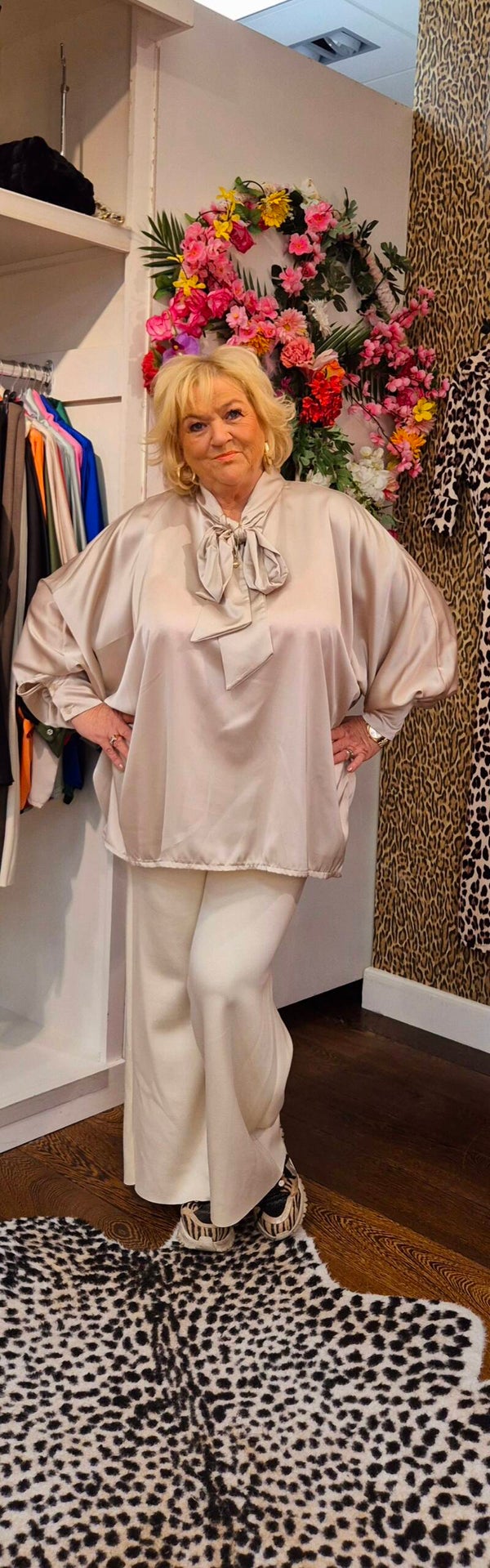 Strik blouse chic oversized