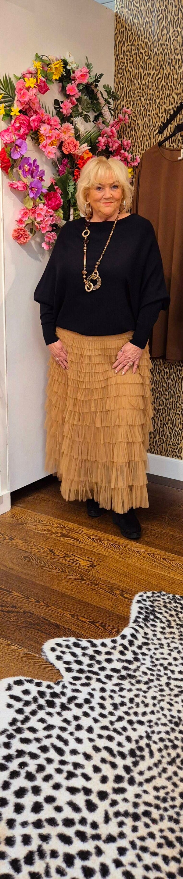 STUNTJE Tule roesel rok