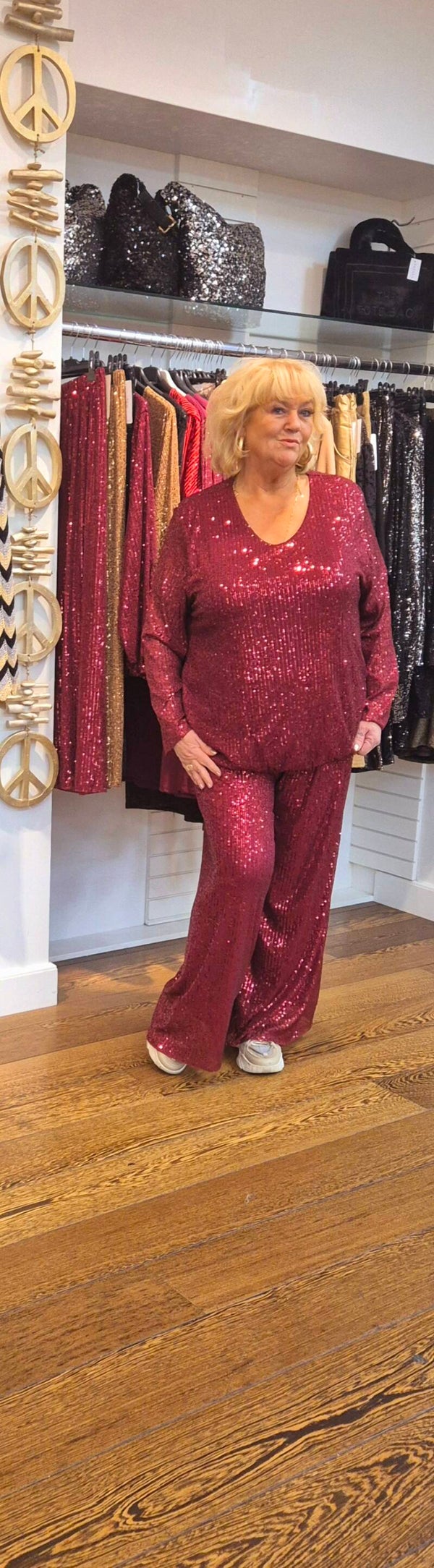 Pailletten broek grande