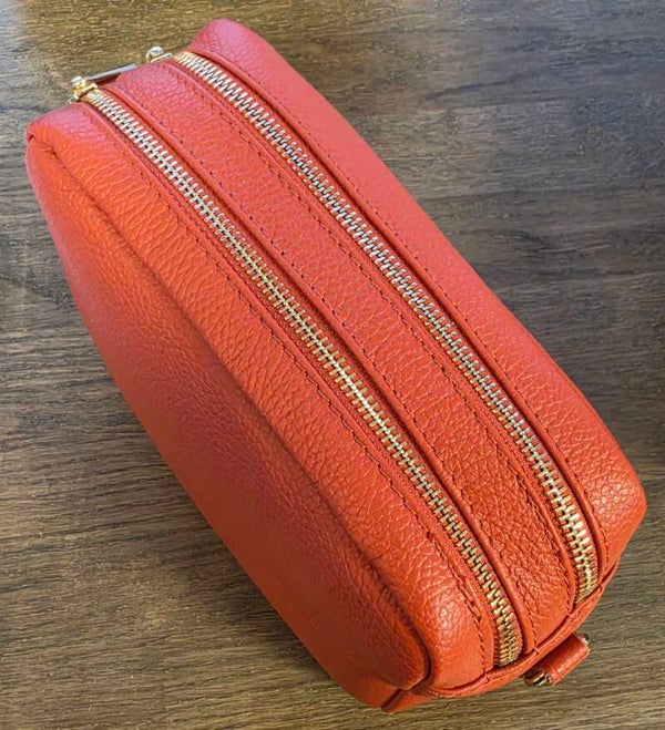 Leder tas cross over