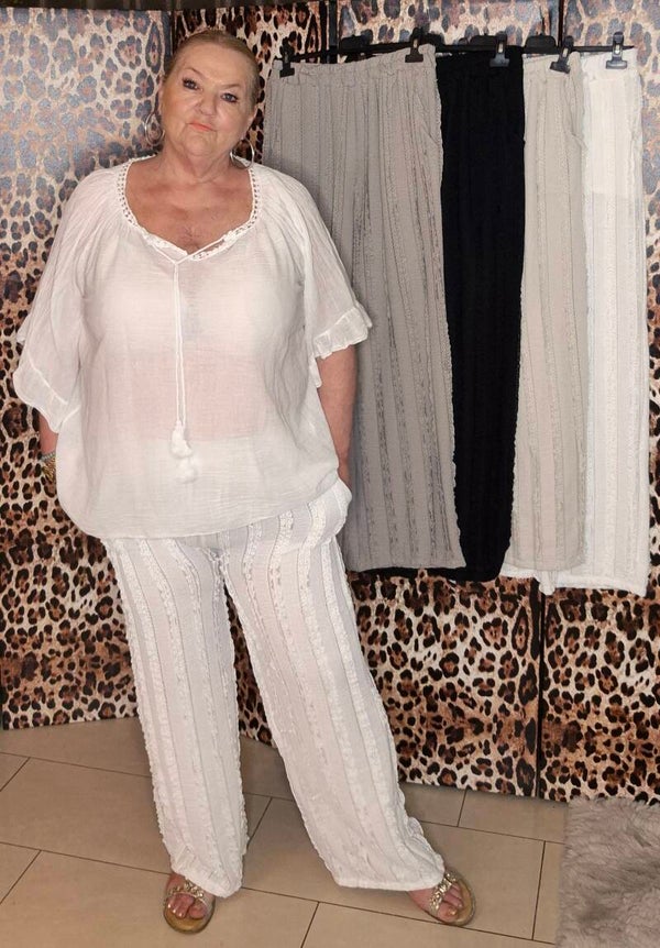 Stuntje ruffel broek grande