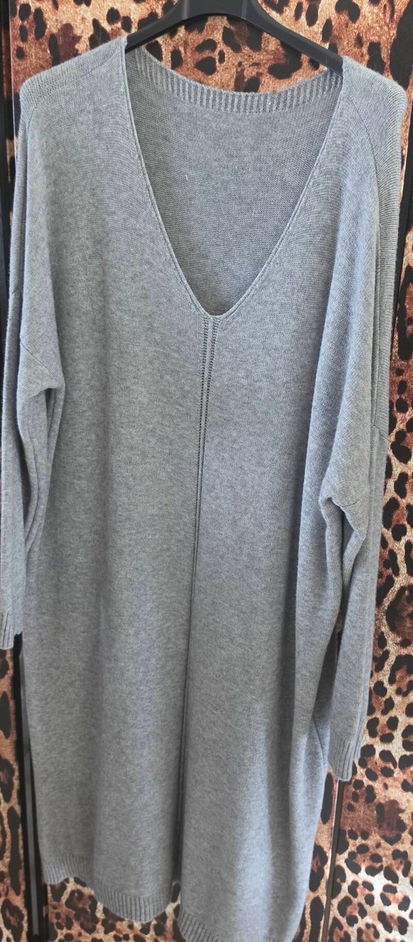 Sale woon jurk/trui grijs