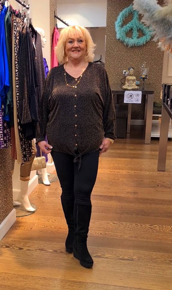 STUNTJE knoop blouse/shirt glamour