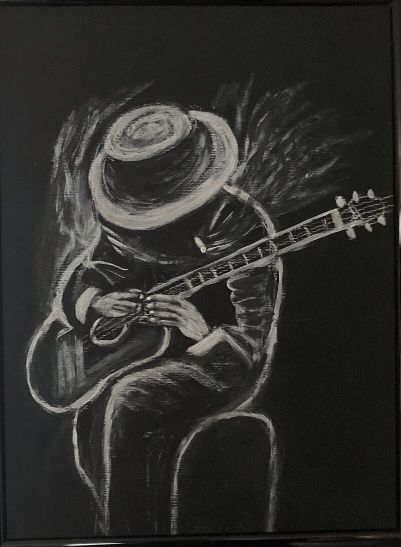 Guitar man (in opdracht gemaakt)