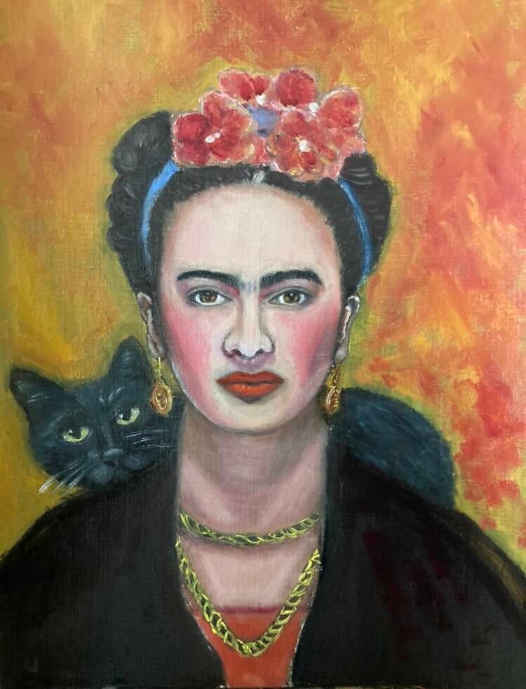 Frida and cat