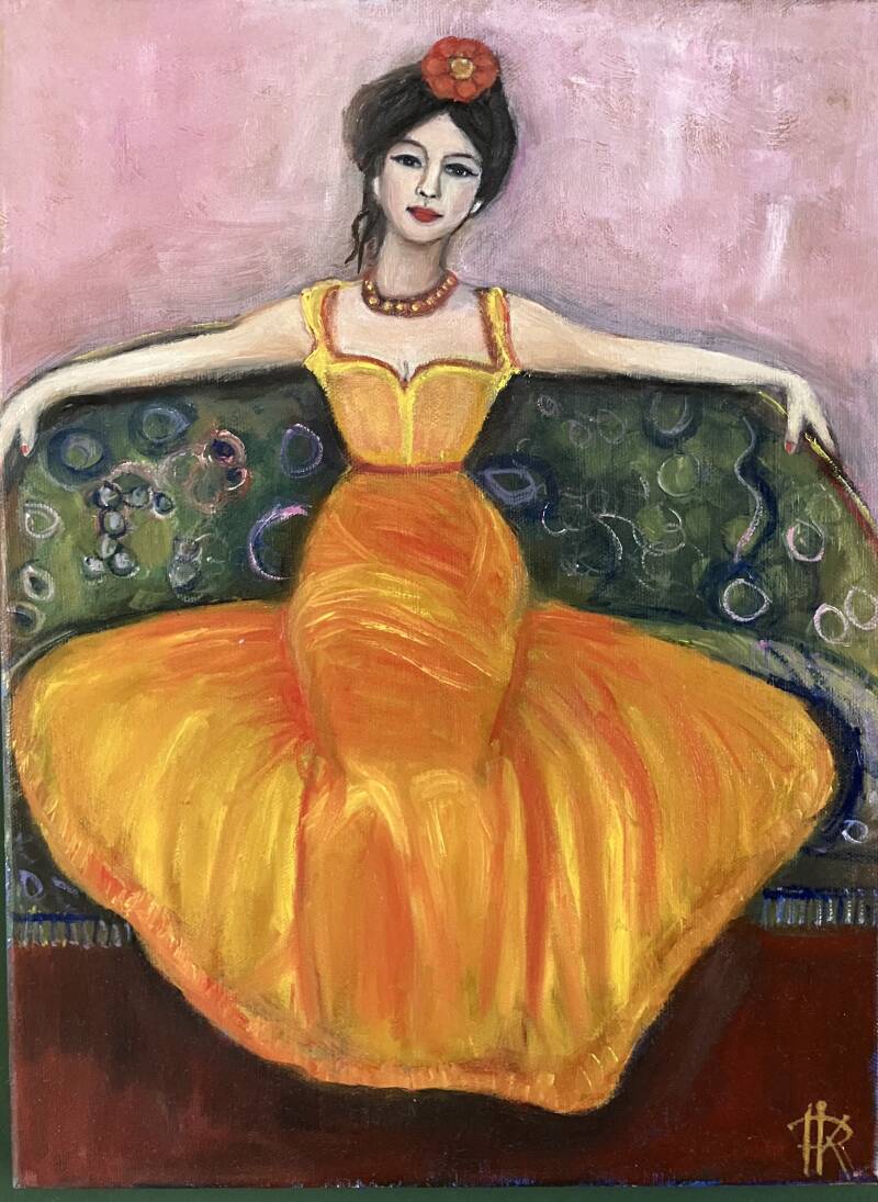 Orange dress
