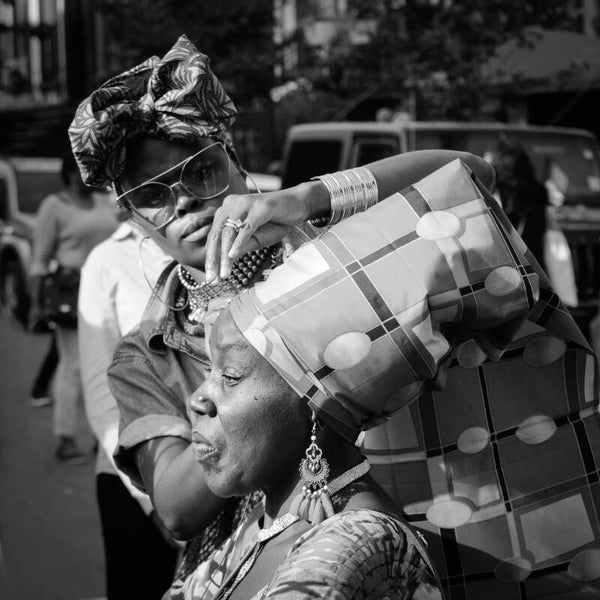 Photo: Headwrapping at Spike Lee's Blockparty Brooklyn NY 2018