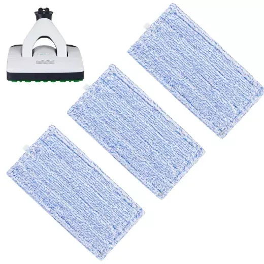 3 Wischtücher kompatibel für Vorwerk SP600 Saugwischer SPB100 und SB 7 Akku Saugwischer