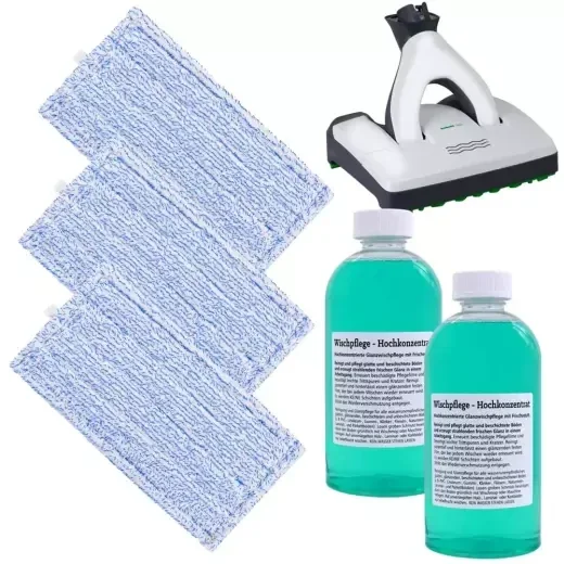 3 Wischtücher 1L Reinigungsmittel für Vorwerk SP600 SPB100 SB7 Saugwischer kompatibel
