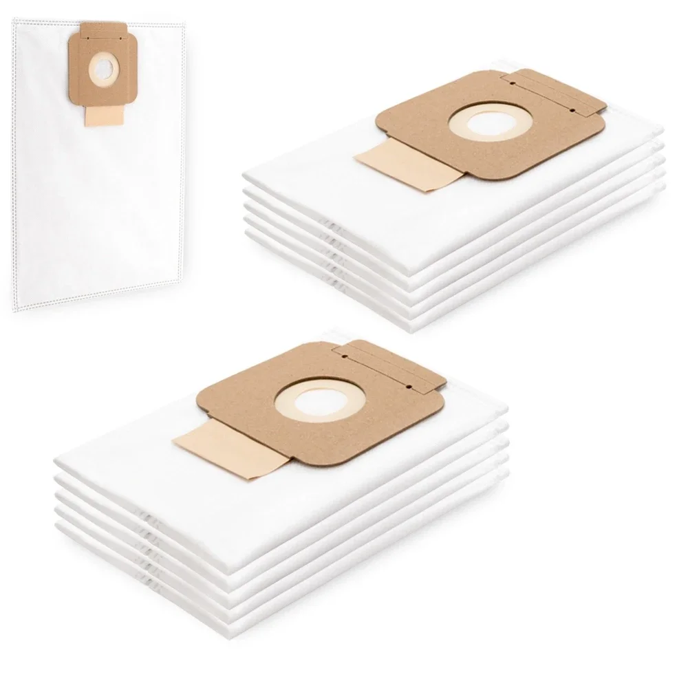 10 Vliesfiltertüten für Kärcher BV 5/1, BVL 5/1 Bp, T 7/1, T 9/1 kompatibel Vlies Beutel
