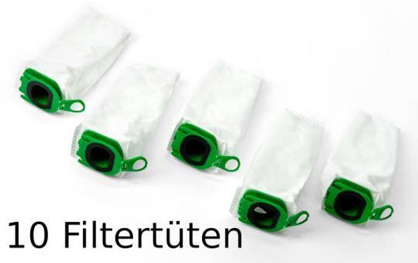 Doppelpack 2x5 Filtertüten geeignet für Vorwerk Kobold VB 100