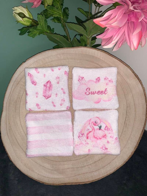 Lingettes Flamant Rose x4 (Lot 1)