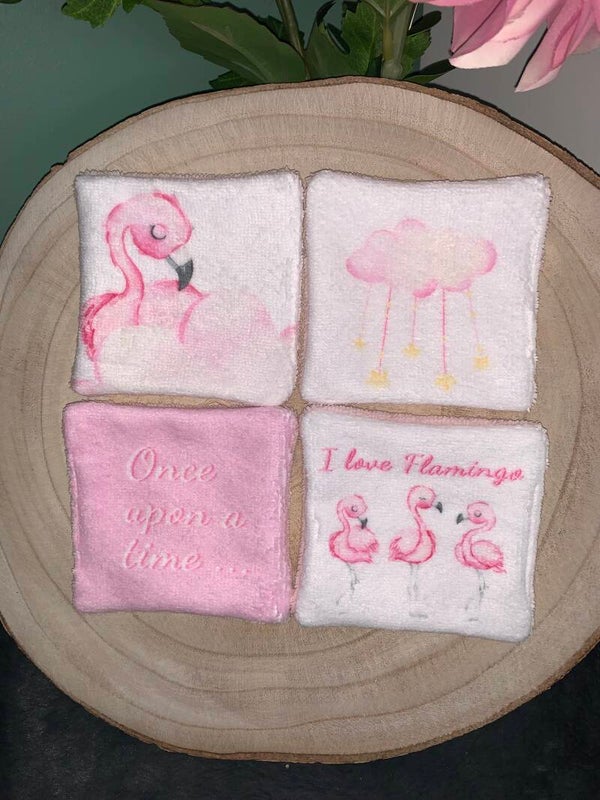 Lingettes Flamant Rose x4 (Lot 5)