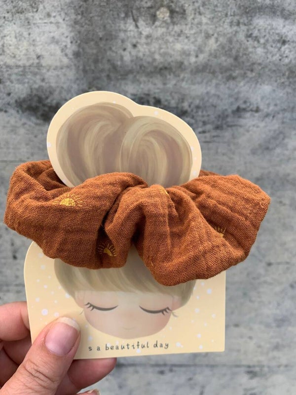 Scrunchie rust sunshine