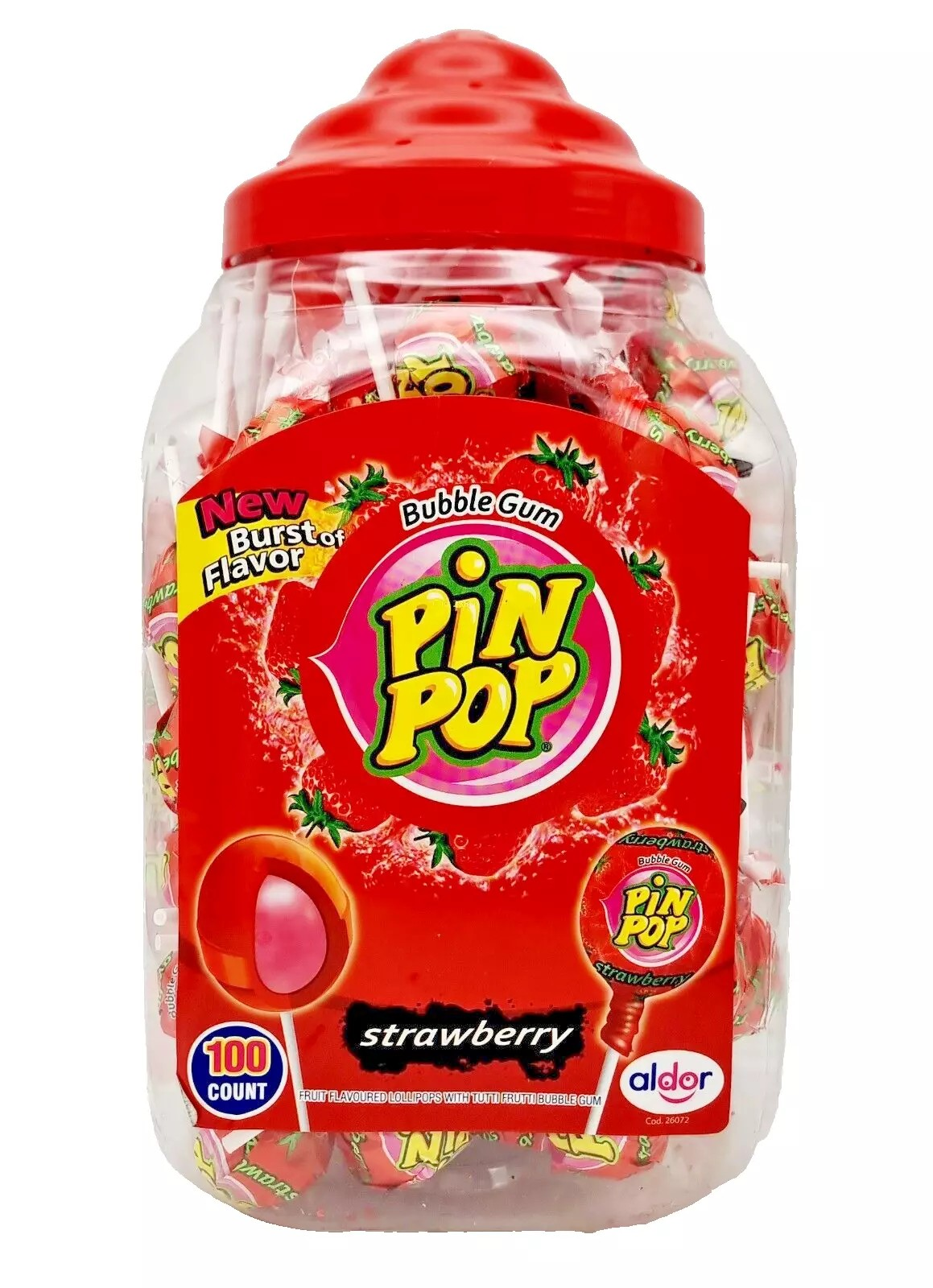 Strawberry pinpop loly