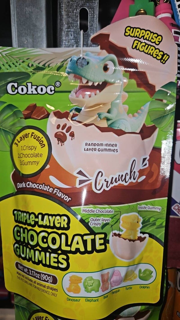 Chocolate gummie's met surprise