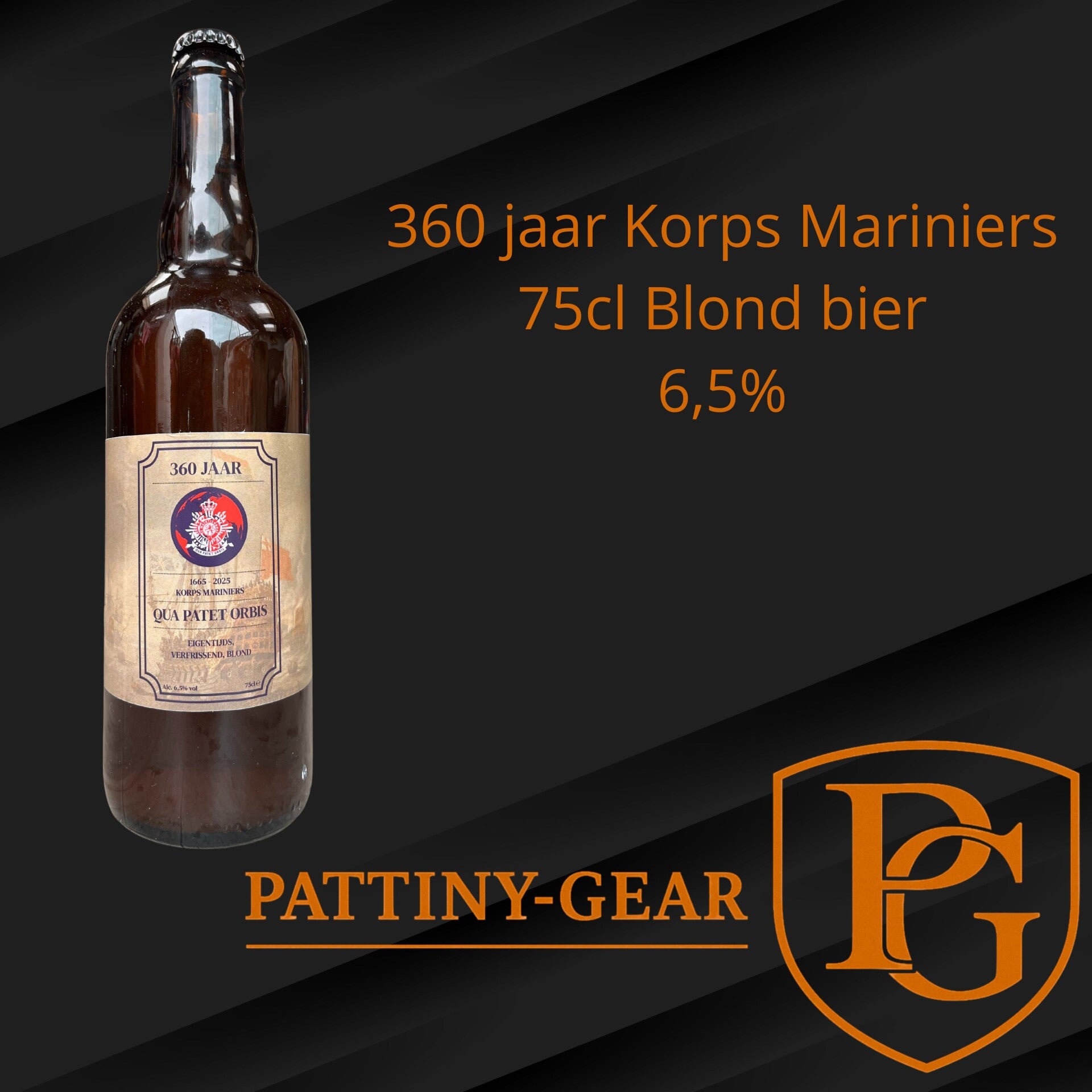 🍺 Speciaalbier 75cl – 360 Jaar Korps Mariniers | Limited Edition