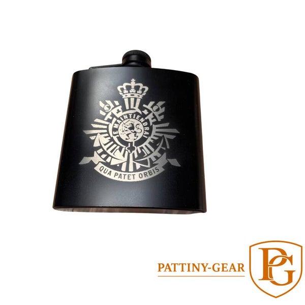 Roestvrijstalen Heupfles met logo 177 ml