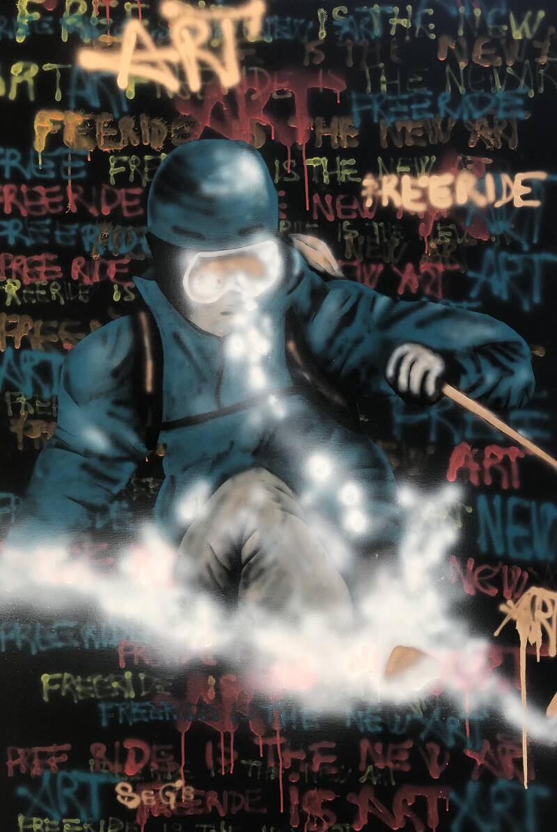 skieur aérographe segolen