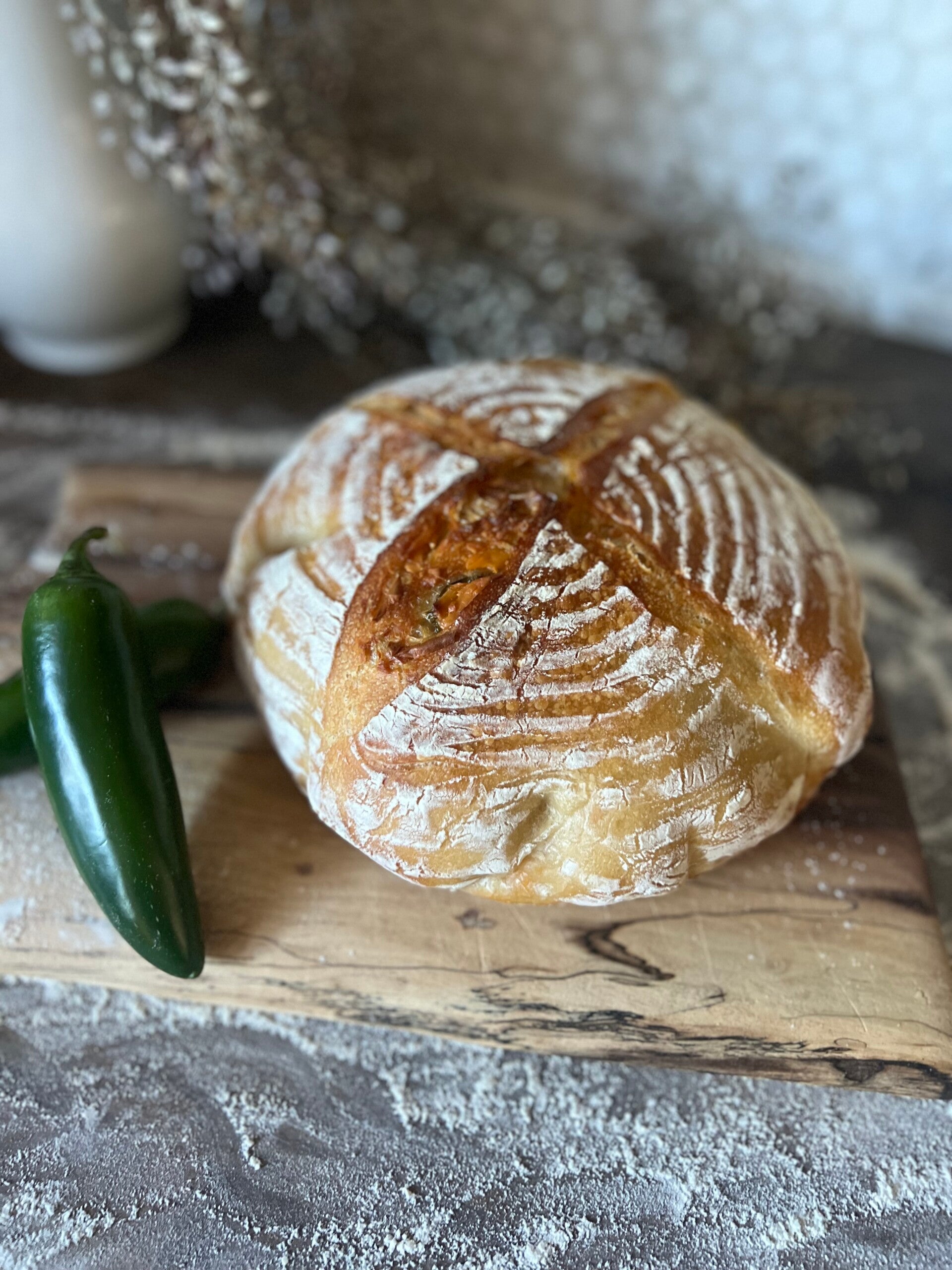 JALAPEÑO CHEDDAR SOURDOUGH
