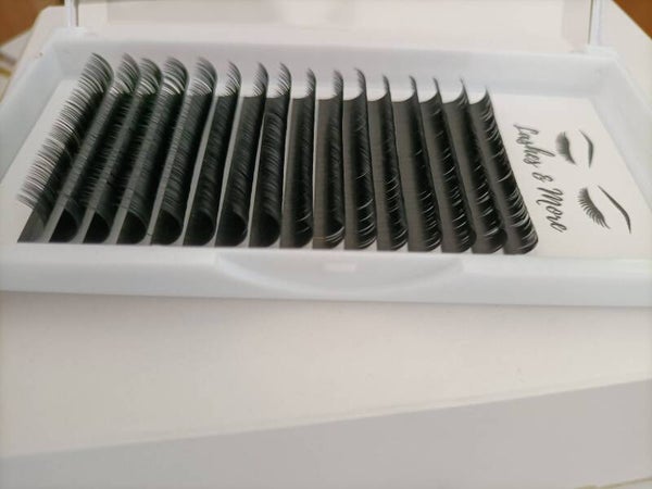 0.15 - D Krul –  Lengte mixed – 16 rijen in een tray - One By One - Flat Lashes