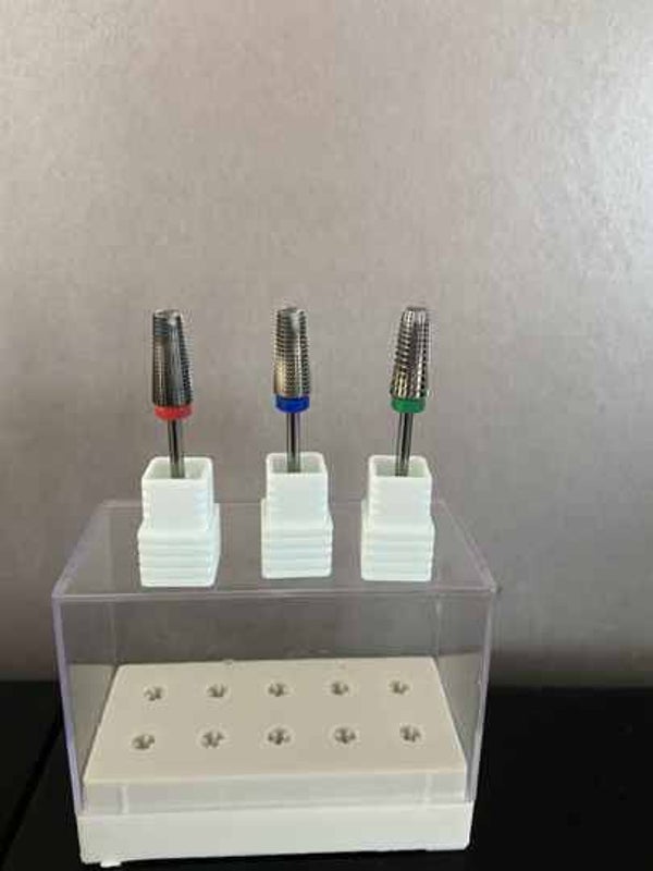 Set Tornado Bit Carbide - 3 stuks - Fijn - Medium - Grof - Frees - Pedicure - Manicure - mycosenagel - gel - acrylgel - nagellak