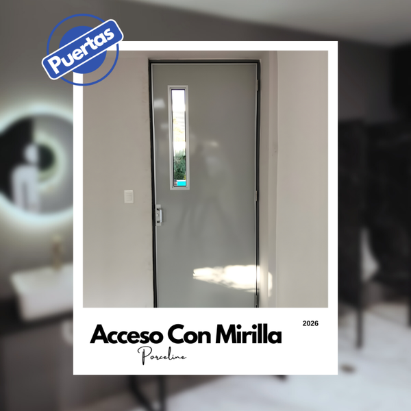 Puerta De Acceso Con Mirilla