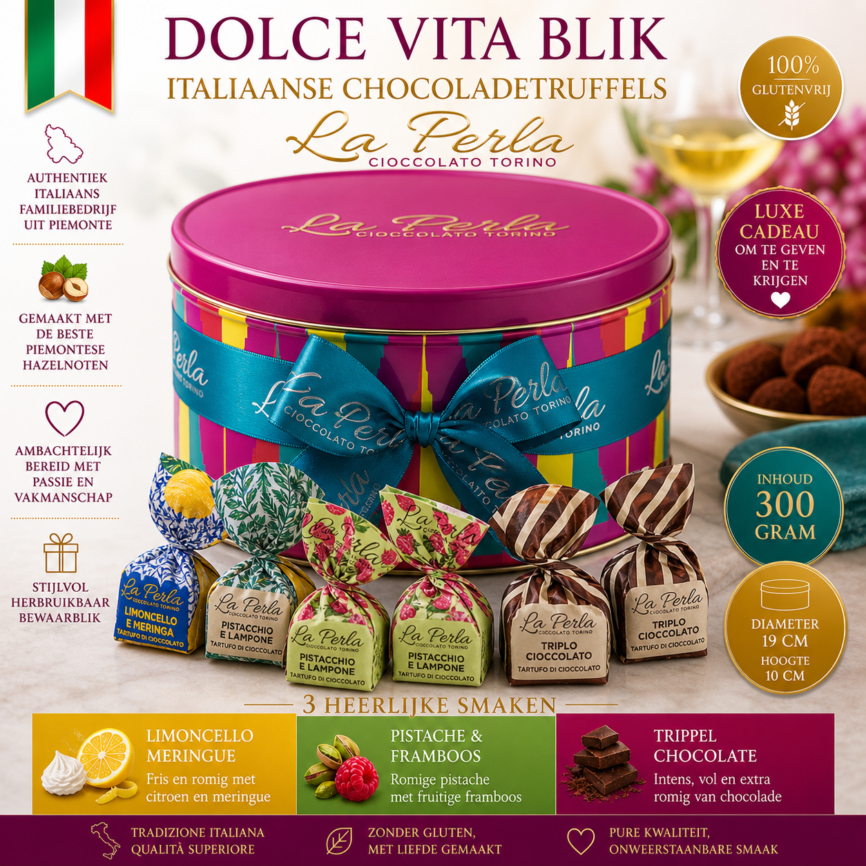 La Perla di Torino – Dolce Vita cadeaubox - Moederdagtip