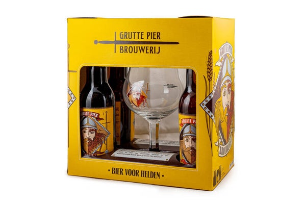 Grutte Pier cadeaupakket glas