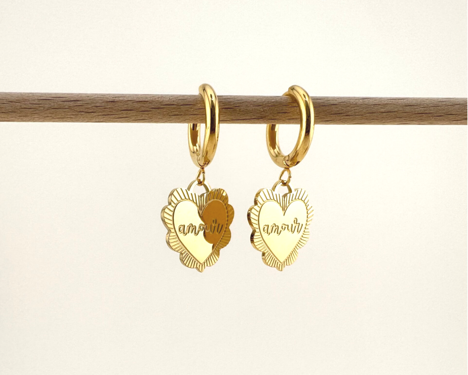 Mini créoles coup de foudre