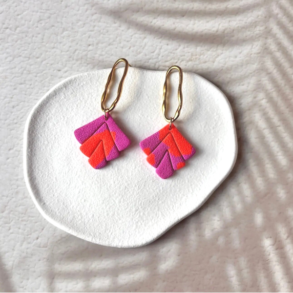 Boucles d'oreilles Orange de Capri