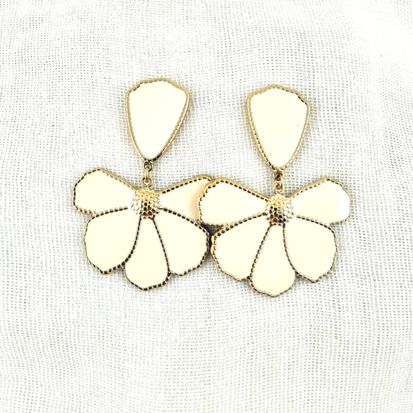 Boucles d'oreilles Vanille