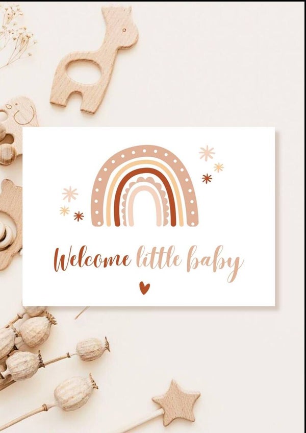Wenskaart-Welcome Little baby